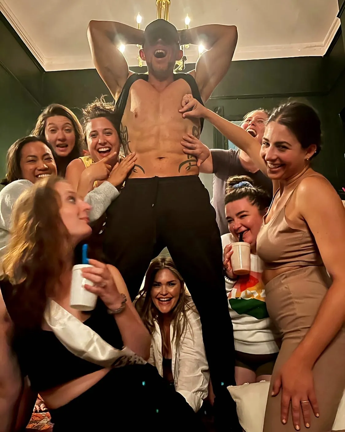 Private sip n paint party having fun