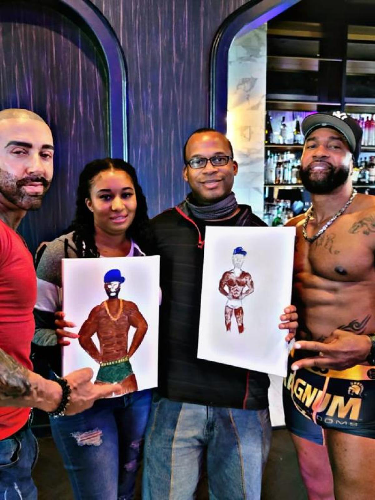 Ayesha Gwilt et al. posing for the camera